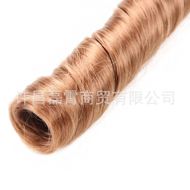 Tubo curvado rollo grande 24inch Silky French Loose Wave 24inch 150g peluca de fibra química