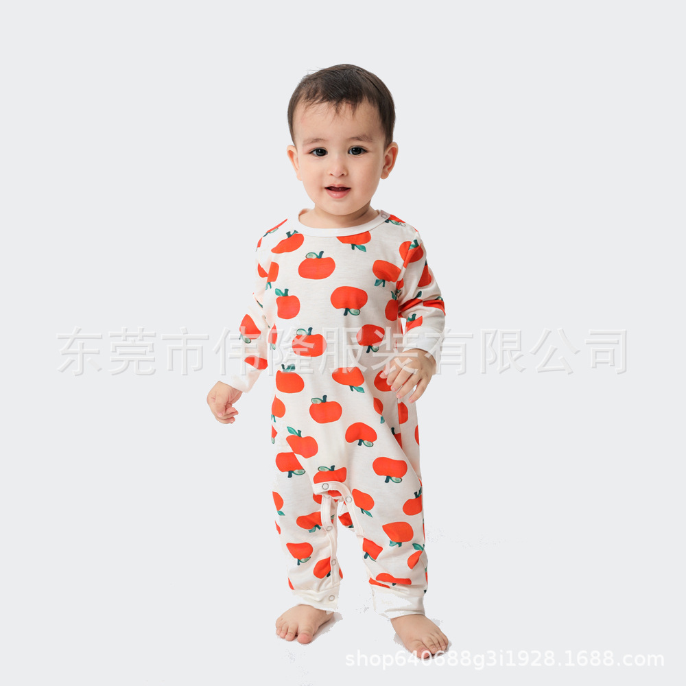 2021 nueva fábrica original diseño selfie modelo foto Impresión digital calabaza naranja Halloween padre-niño Pijamas