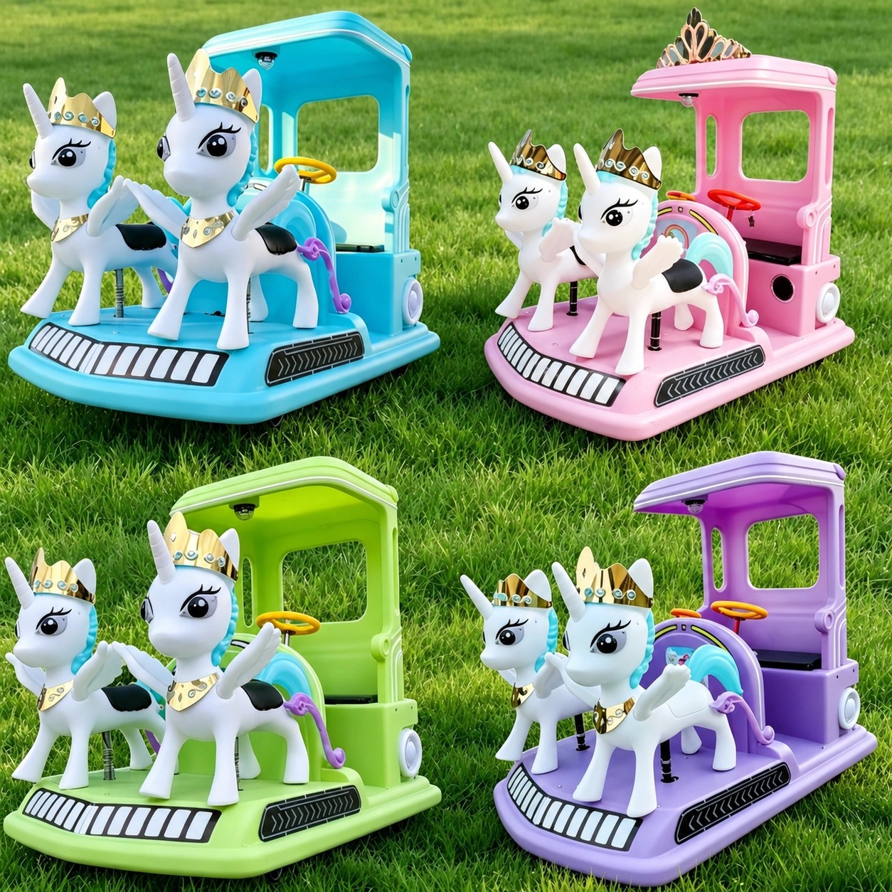 Niños Shuang ciervo parachoques eléctricos luminosos de doble coche de atracciones al aire libre plaza centro comercial puesto de fábrica de equipos de atracciones