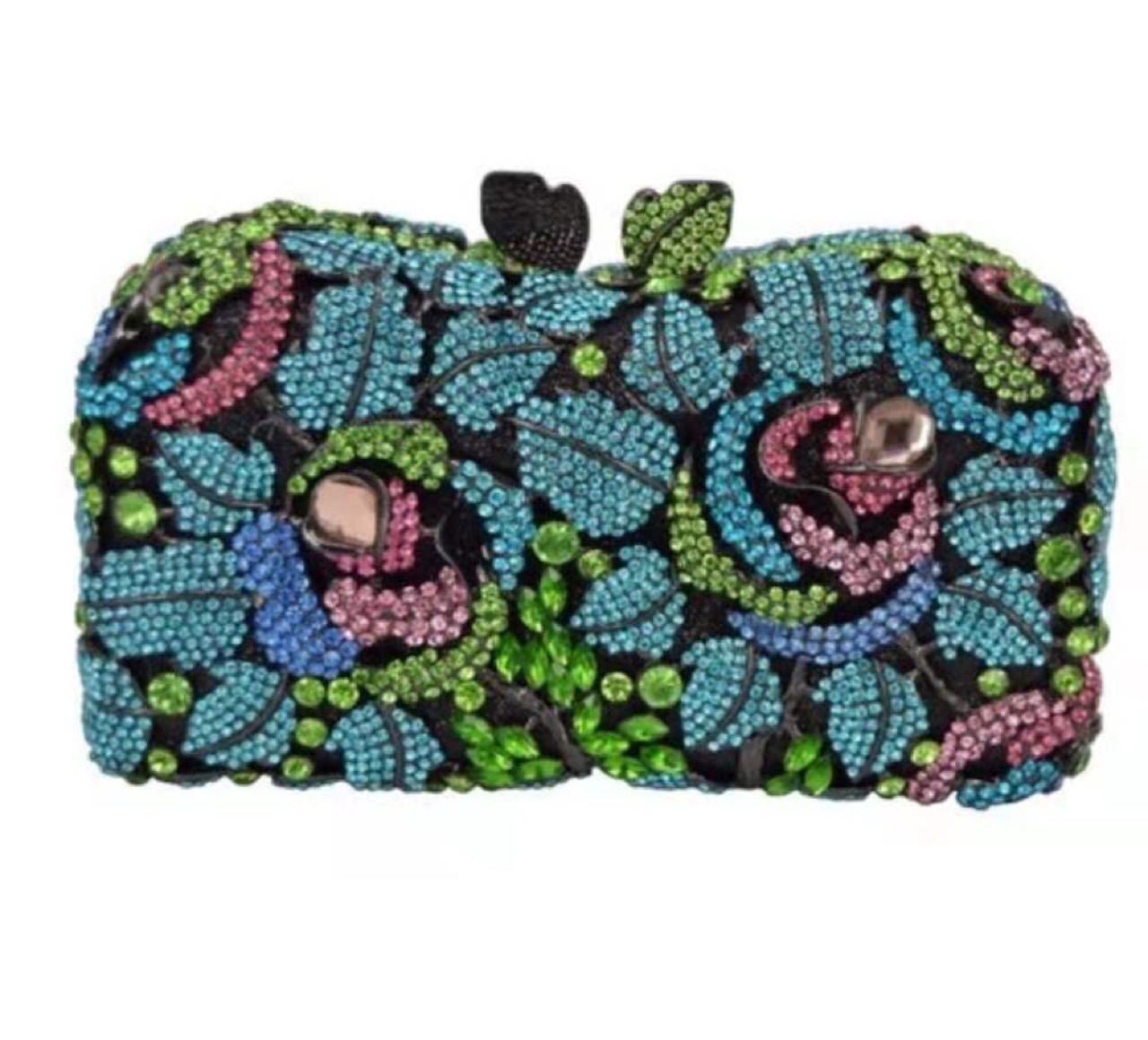 2021 flores de diamantes bolsas de cena bolsas de gemas tridimensionales cuadradas horizontales bolsas de diamantes bolsas de mano bolsas de mujer suaves