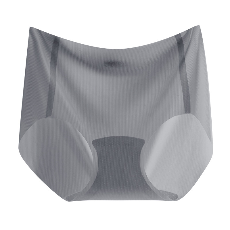 Bragas de lápiz labial ultrafino de secado rápido sin costuras para mujer, máscara de cintura media para niña de seda de hielo de verano, calzoncillos de entrepierna de algodón para niñas portátiles