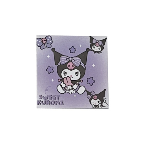 Original new product cute cartoon Kurome sticky notes student learning stationery Sanrio can stick sticky note book