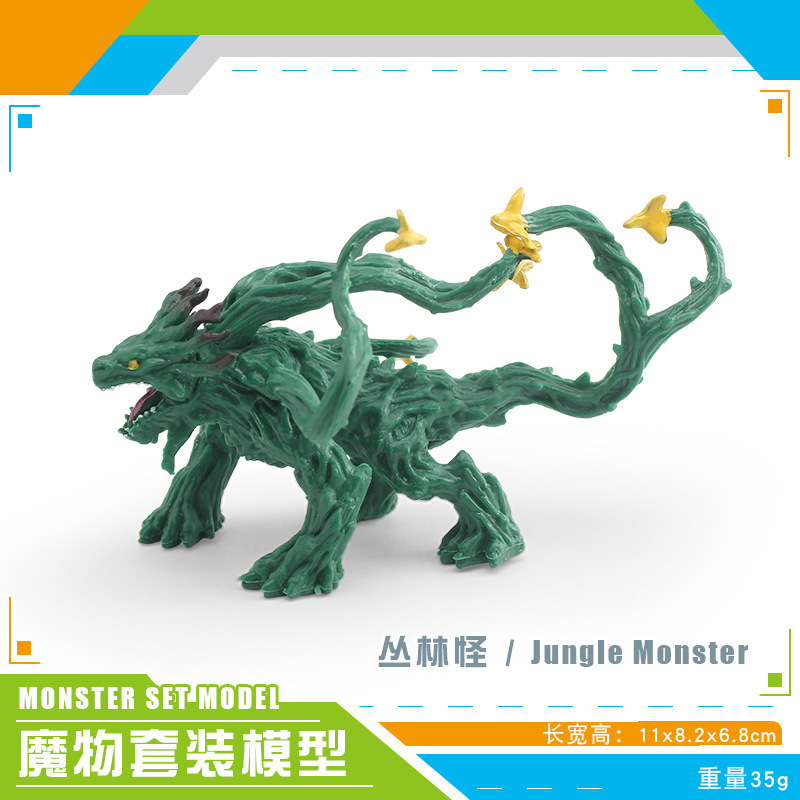 Simulación transfronteriza mitología occidental modelo de bestia marino hombre de nieve de hielo espada diente tigre monstruo hombre lobo decoración juguetes