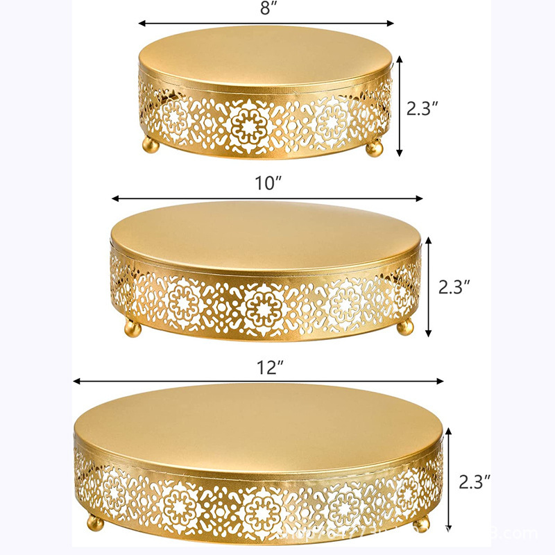 Transfronterizo Amazon temu tres piezas de postre estante de exhibición bandeja de pastel estante de pastel diseño de cumpleaños