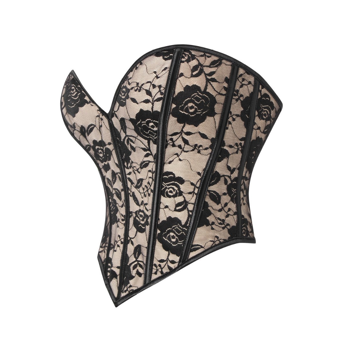 Europa y los Estados Unidos sexy tela de malla de belleza damas cintura cintura revestimiento pecho plástico retro suministro transfronterizo