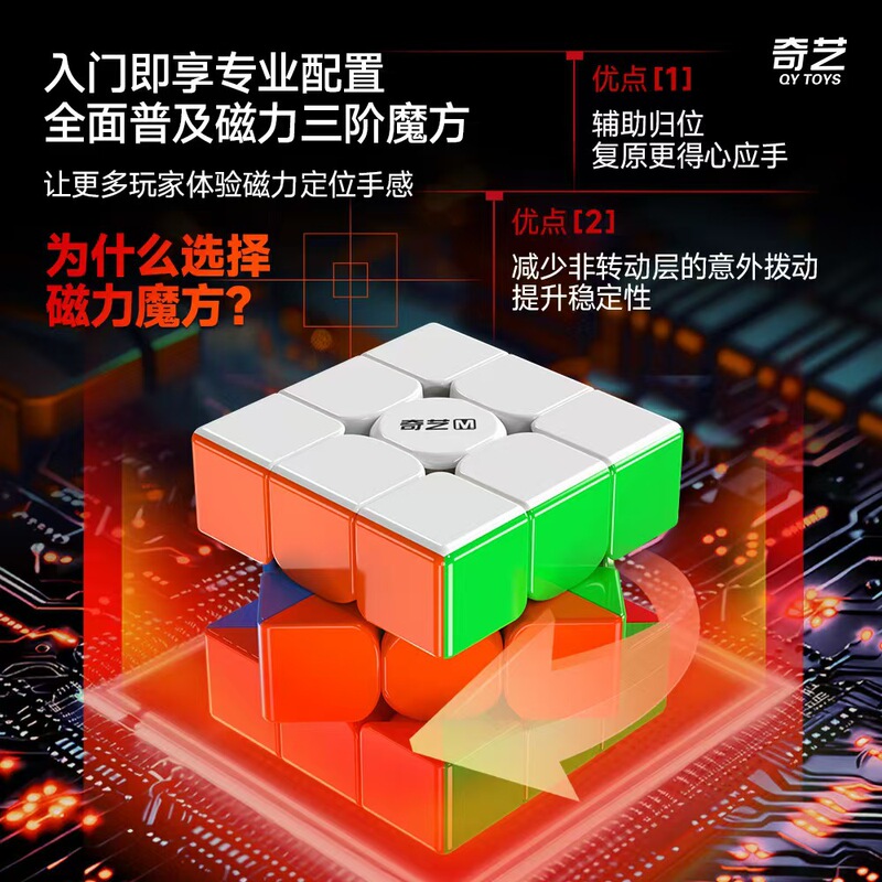 Qiyi 磁気ルービック キューブ 3 階、2 階、4 階プロ競技用特別な滑らかなピラミッド子供と学生の知育玩具|undefined