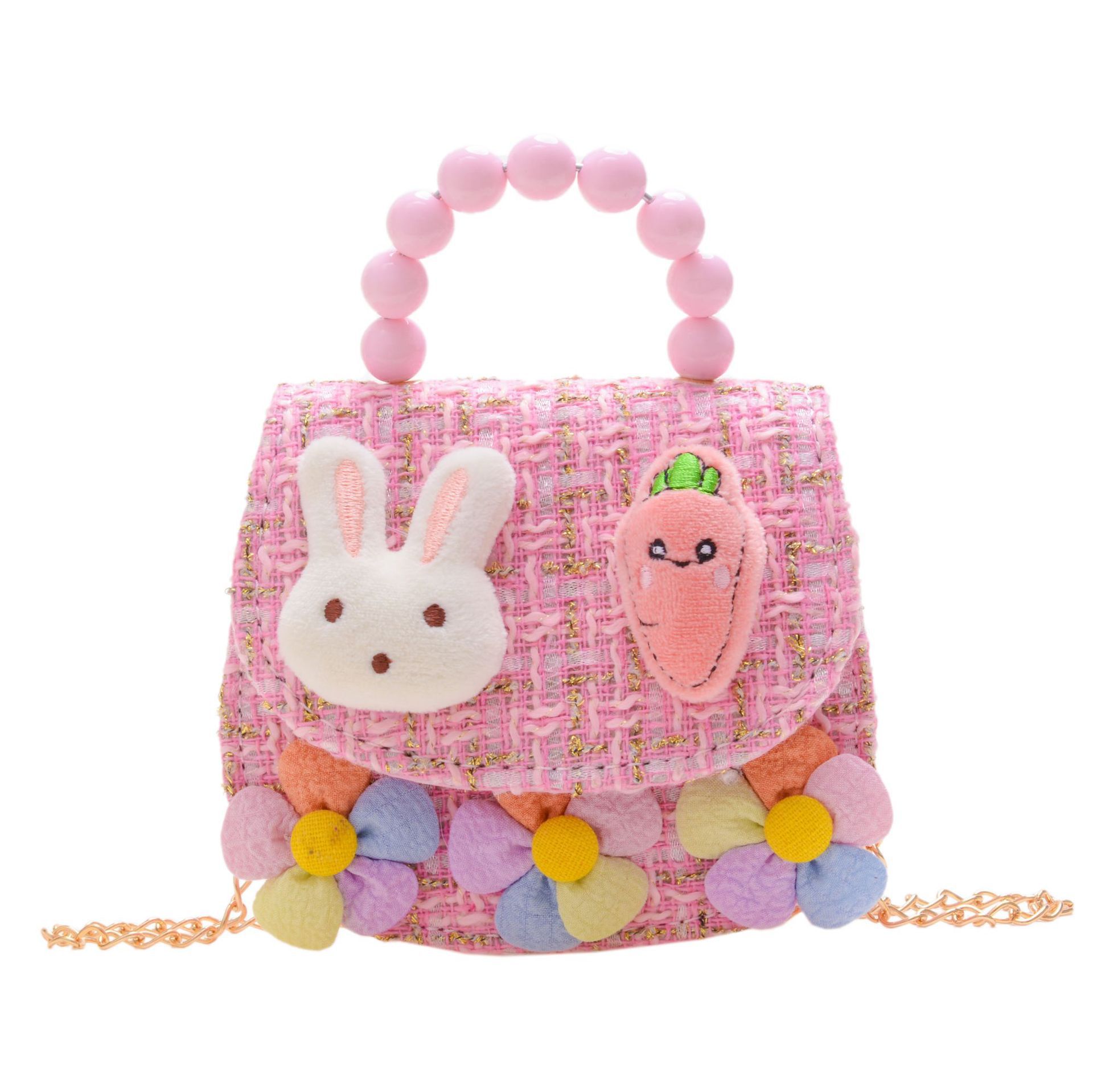 2022 nuevos niños bolso de hombro crossbody Chanel estilo niñas bolsa perla portátil accesorios de dibujos animados bolsa de desgaste