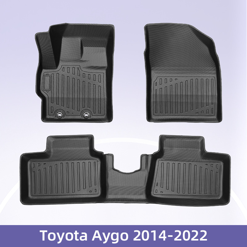 Europa es adecuado para Toyota Aygo2014 - 2022 combustible 3D todo el tiempo material TPE almohadilla de pie de automóvil