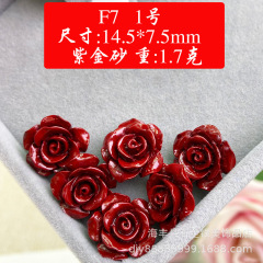 原礦紫金砂硃砂老形珠心經桶珠隔珠散珠圓珠背雲配件DIY手鍊佛珠