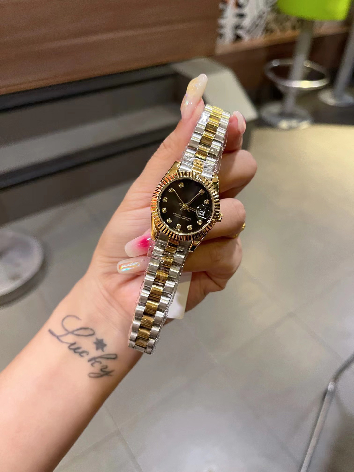 Details of men's watches