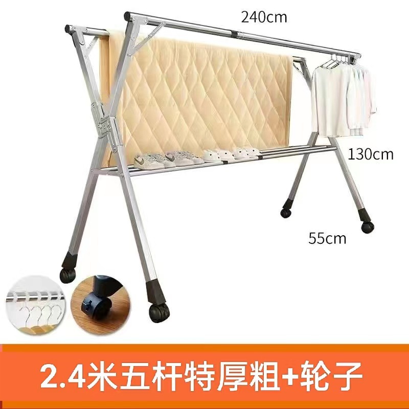 2.9m 극 두꺼운 + 20 바람 후크 + 휠