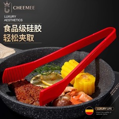 シリカゲルクリップキッチン耐高温食品級滑り止め食品バーベキュー焼肉挟み工具オーブンパーマ防止ステーキクリップ