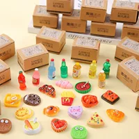 Миниатюрная игрушечная еда в слепой коробке, коллекционный набор для семьи и праздника, тема экспресс