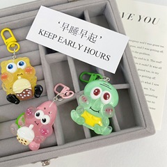 Cartoon Large Glow-in-the-Dark SpongeBob Keychain Cute Student Backpack Cartoon Charm Animal Accessory Gift For Best Friends
