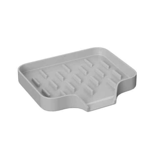 in stock soap box draining mat kitchen bathroom non-perforated non-water diversion silicone base creative drying mat