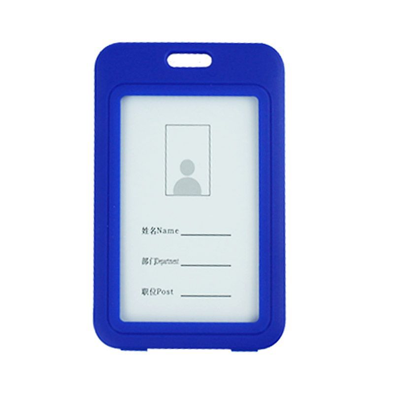 Titular de la tarjeta de pvc titular de la tarjeta de certificado de trabajo del estudiante al por mayor insignia de fábrica transparente de doble cara con cordón