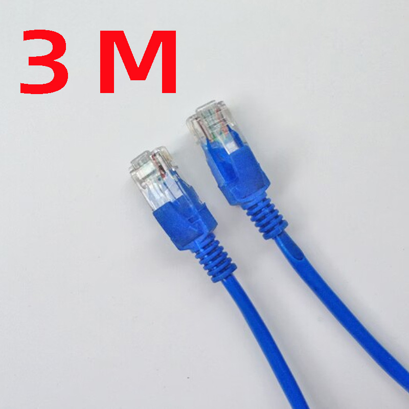 厂家批发3M电脑网线成品网线家用高速无氧铜1/2/3/5米宽带网线