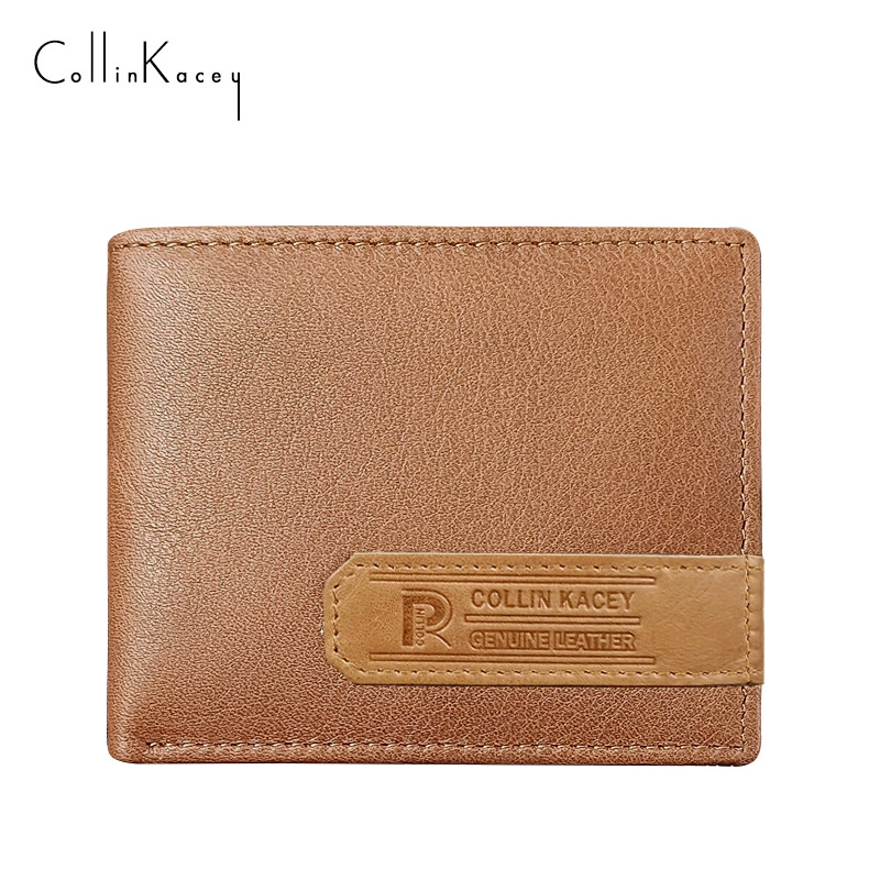 Retro leather wallet, short card holder, city style, top‑layer cowhide, compact 13×11×3.5 cm