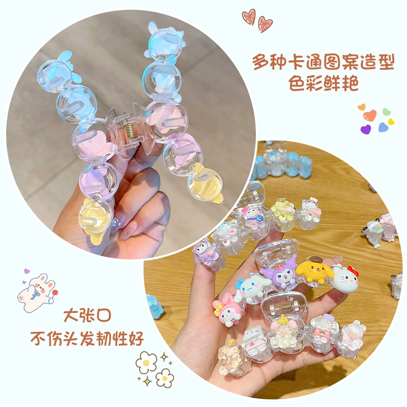 Детская заколка для волос Sanrio, заколка-краб, объемная заколка для волос, акула, новая коллекция