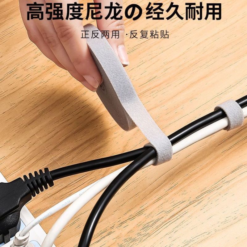 3m ベルクロケーブルタイケーブルマネージャーデータケーブルストレージコンピュータケーブルストラップデスクトップワイヤーライン固定ストラップ|undefined