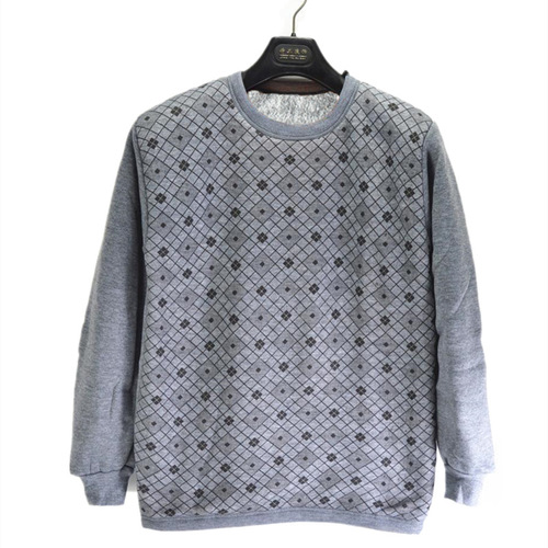 Men's thermal underwear autumn and winter middle-aged and elderly men's base shirt men's plus velvet thickened autumn clothes men's middle turtleneck cotton sweater