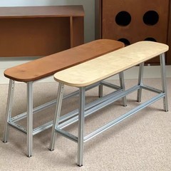 北欧ホームリビングルームロングベンチレジャーチェア寝室ベッドサイドベンチシンプルなダイニングチェア玄関玄関靴交換スツール椅子