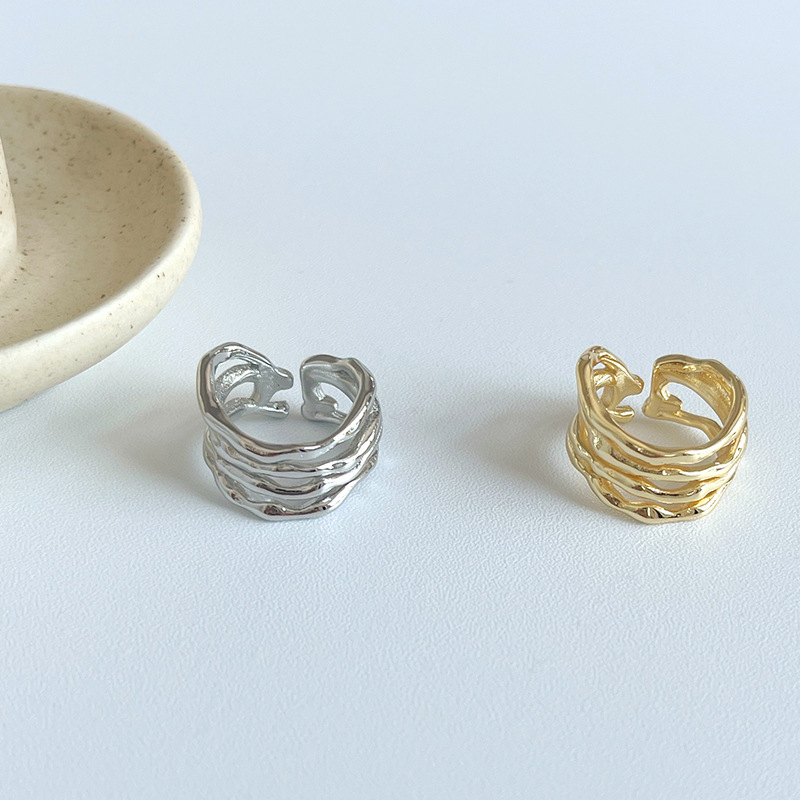 Fashion Geometric Copper Open Ring