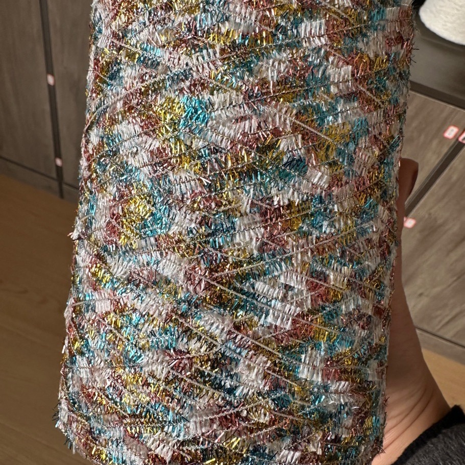 厂家直销花式纱四色蜈蚣纱春夏季节纱线批发