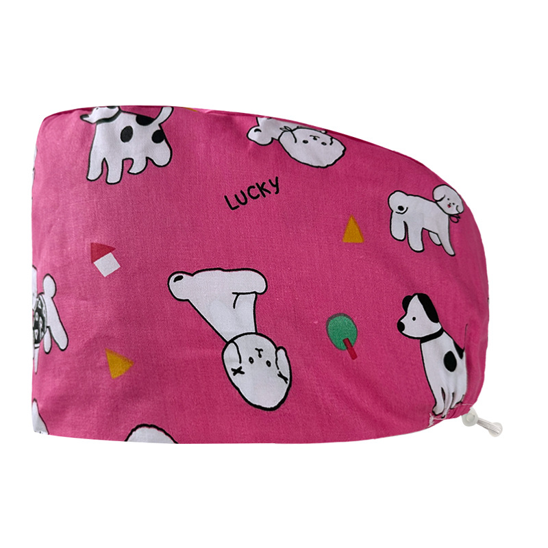 Gorro quirúrgico femenino puro algodón quirófano tapa especial enfermera pequeña flor tapa Estomatólogo tapa de trabajo dental atención médica