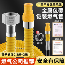 工厂定制热水器灶具连接用排气管通气足新国标金属包覆铠装燃气管