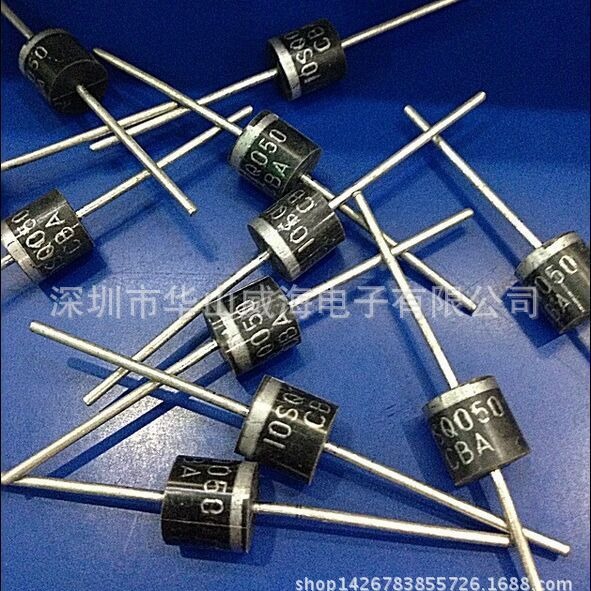 特价HER601 6A 50V率整流二极管 R-6 直插（华山威海） 全新