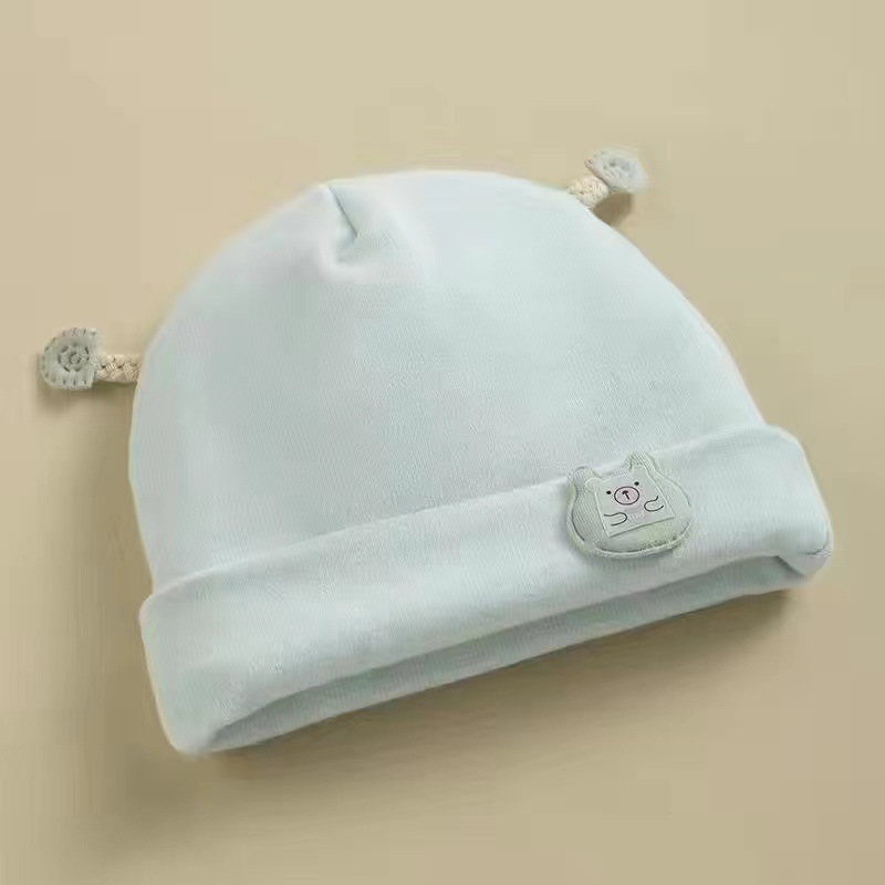赤ちゃんの帽子春秋赤ちゃんの胎帽0-3月新生児保護の帽子冬は純綿の柔らかいA類を厚くします。|undefined