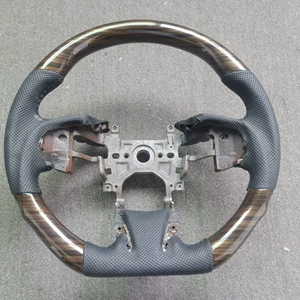 Suitable for Honda URV and Acura CDX, peach wood steering wheel, sporty flat-bottomed model, modified by the original manufacturer