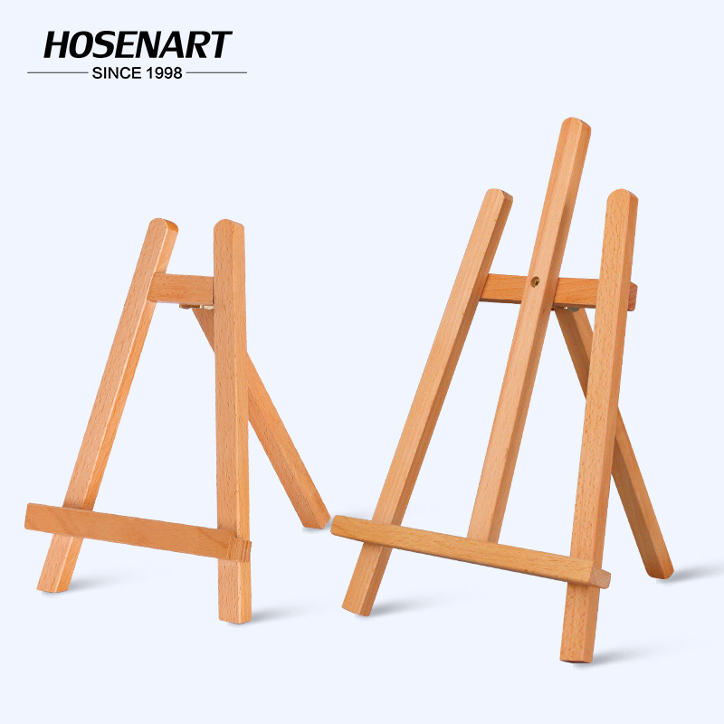 Desktop Easel Beech Wood Wooden Small Easel Desktop Display Stand Kidsren's Easel Table Triangle Easel Mini