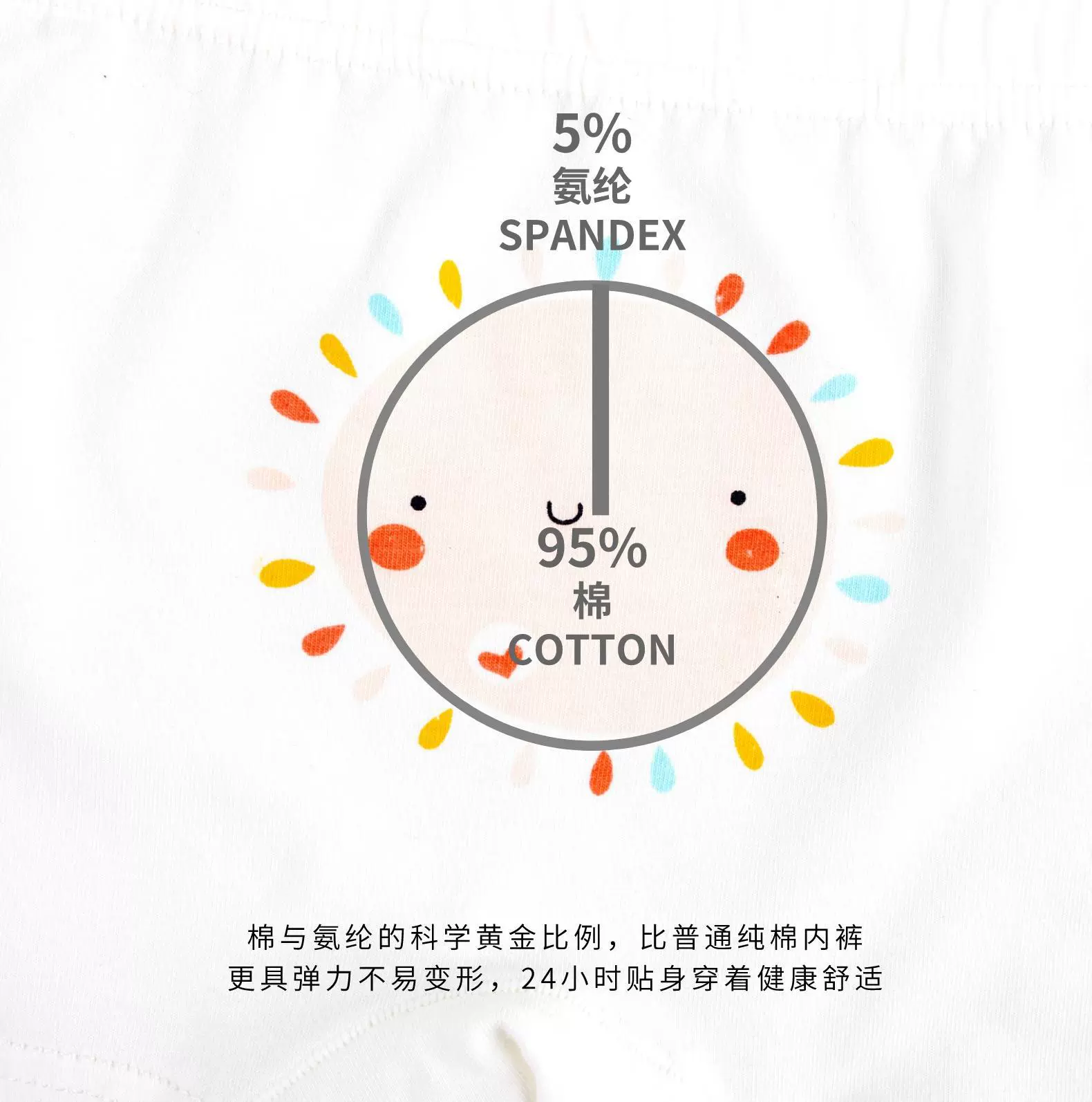 Cotton antibacterial underwear, children's shorts