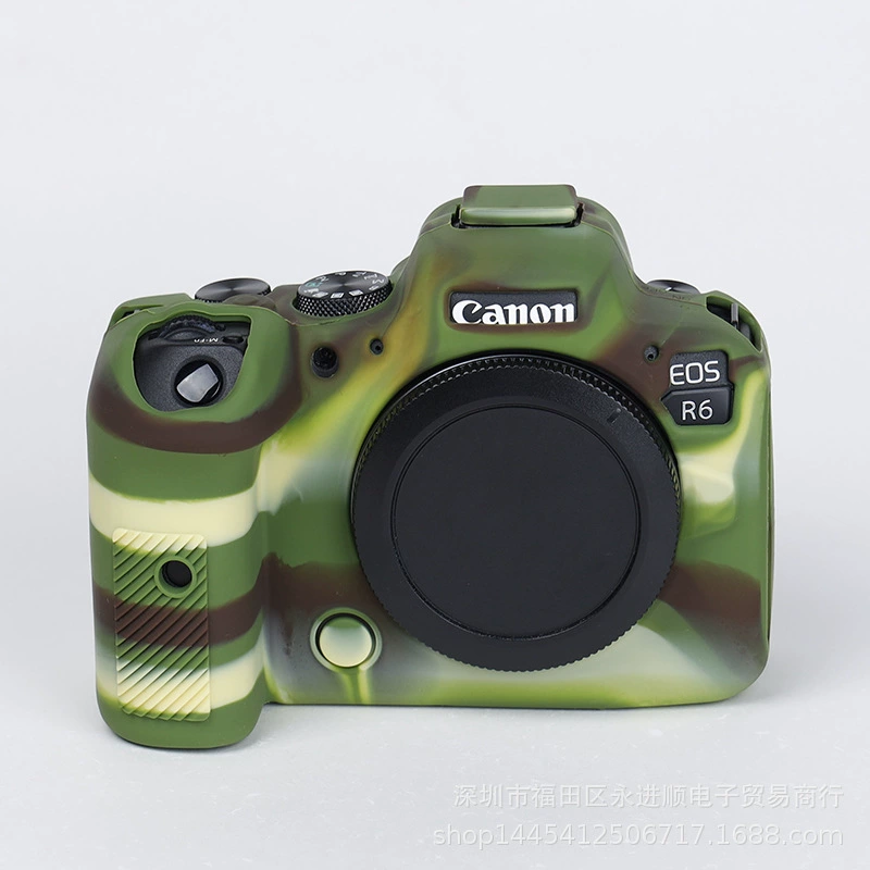 Canon, совместимый силиконовый чехол для камеры, резиновый чехол, защитный кейс для фотосессий, модель R6, модель R6