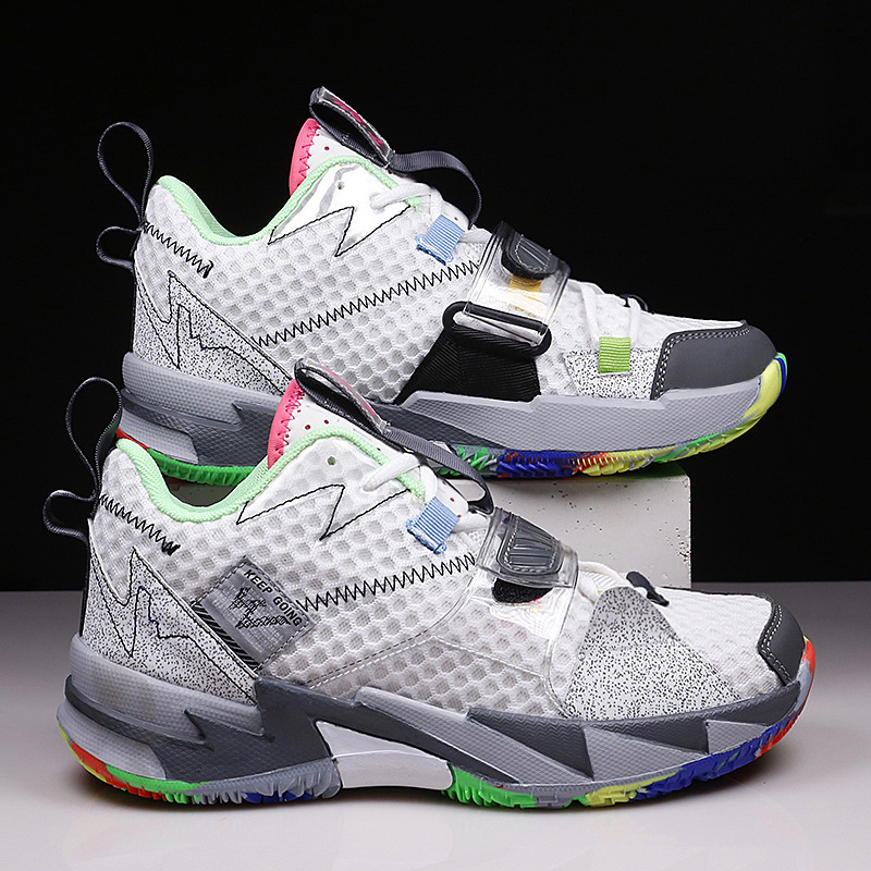 Zapatillas de Baloncesto de Caña Alta para Jóvenes con Suela de Caucho, Transpirable, para Deportes y Uso Casual