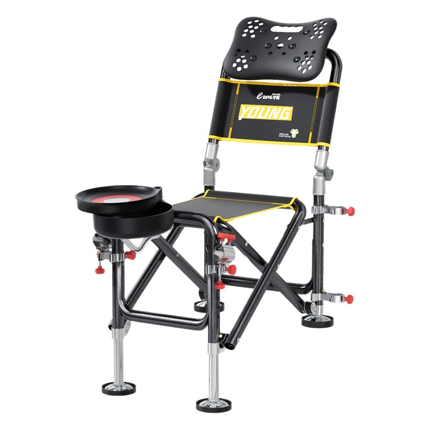 Fishing Chair Knight Fishing Chair Multifunctional All-terrain Foldable Fishing Chair Liftable Fishing Chair Fishing Gear Factory Wholesale