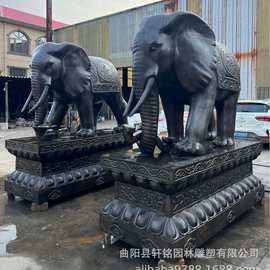 大型铸铜大象吸水卷鼻铜象雕塑户外别墅酒店公司景观门口铜雕厂家