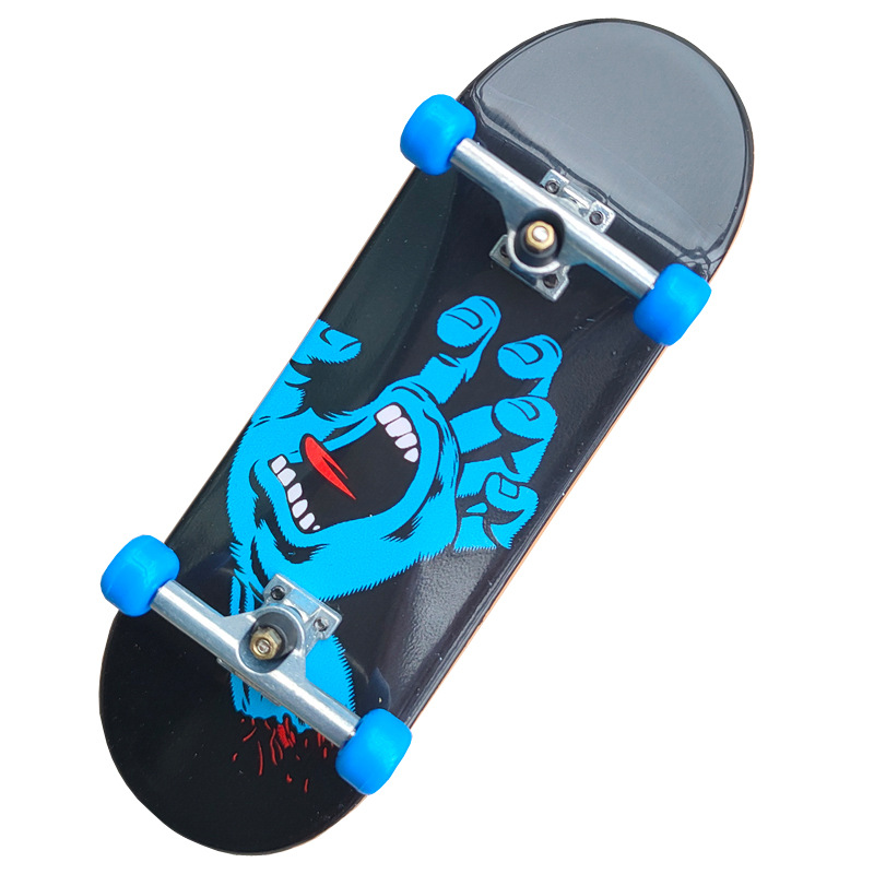 跨境电商爆款100MM-32MM手指滑板钥匙扣包挂件礼品双翘迷你滑板