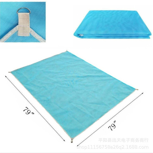 Cross-border outdoor nylon bag waterproof and convenient foldable picnic mat lawn moisture-proof mat polyester plaid beach mat