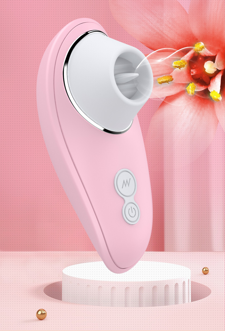 Woodpecker Tongue-Licking Wearable Egg Vibrator, Rechargeable Pink Fruit-Blue TPE — detail image 12