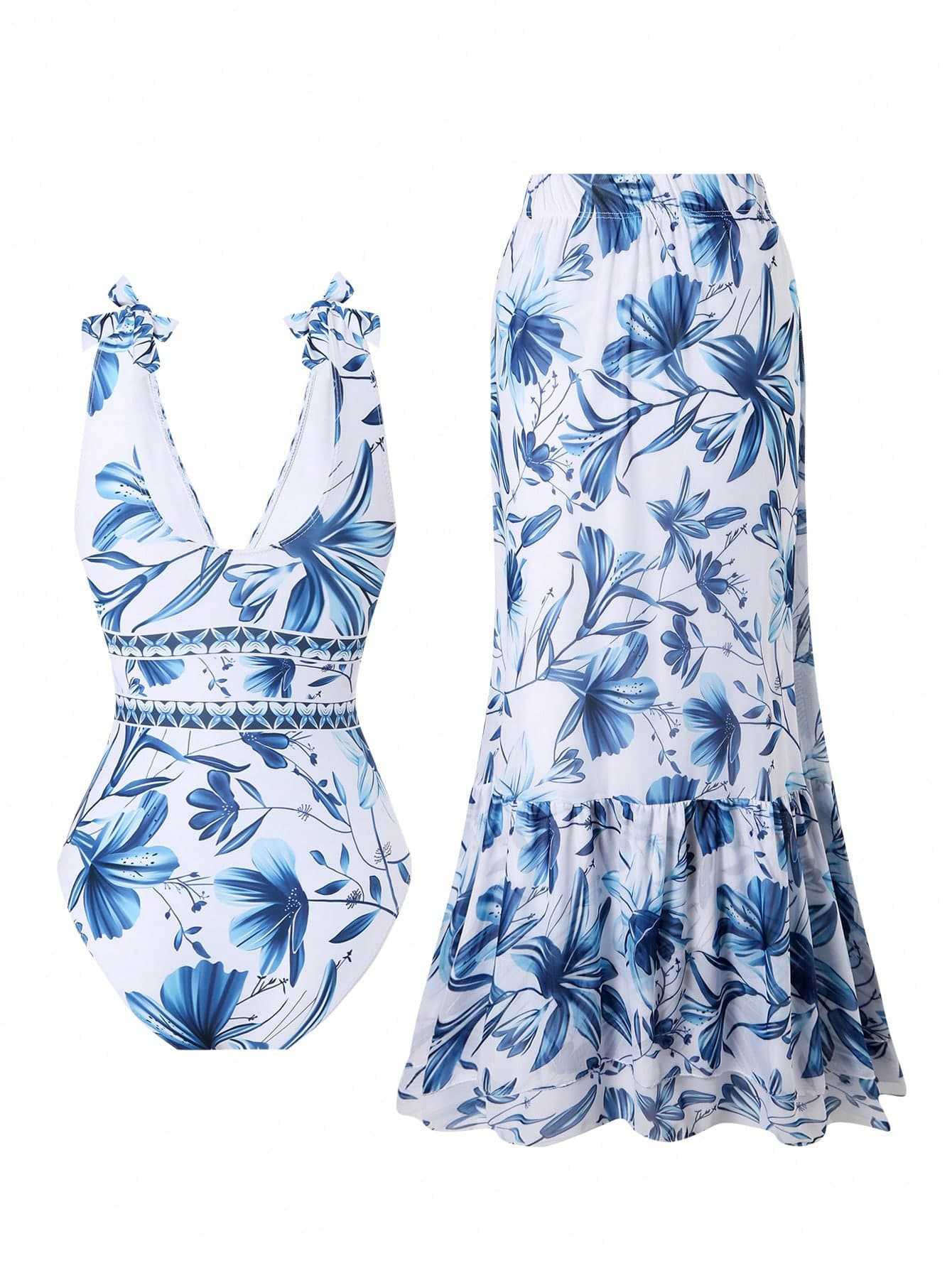 ethnic style one-piece swimsuit women