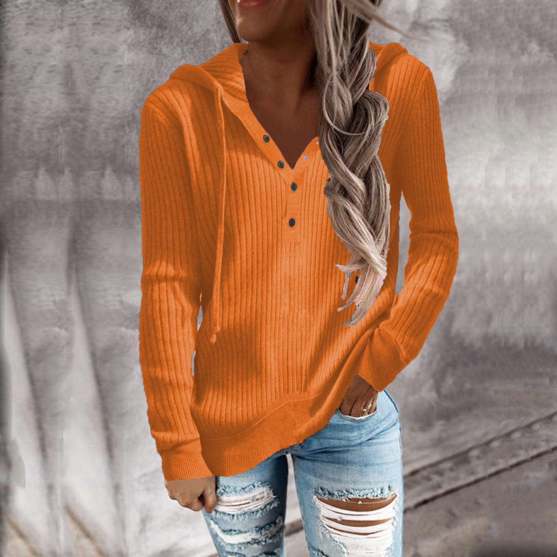 329g Weight Long Sleeve Sleeve Length Zipper Placket Type Regular Sleeve Sleeve Type Cotton Blend, Polyester Fabric Type Regular Top Length Hoodie Tops Type Daily Occasion Hooded Neckline Warm Function Loose Fit Type Solid Color Pattern Autumn Season Women's Gender Casual Style Women's Hoodie Long Sleeve Hoodies & Sweatshirts Casual Solid Color 16