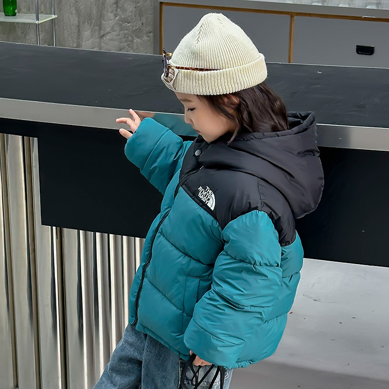 2024 niños padres-hijos bebés bordados gruesos ropa de algodón abrigo abrigo capuchon a prueba de viento ropa de padres-hijos humedad frío