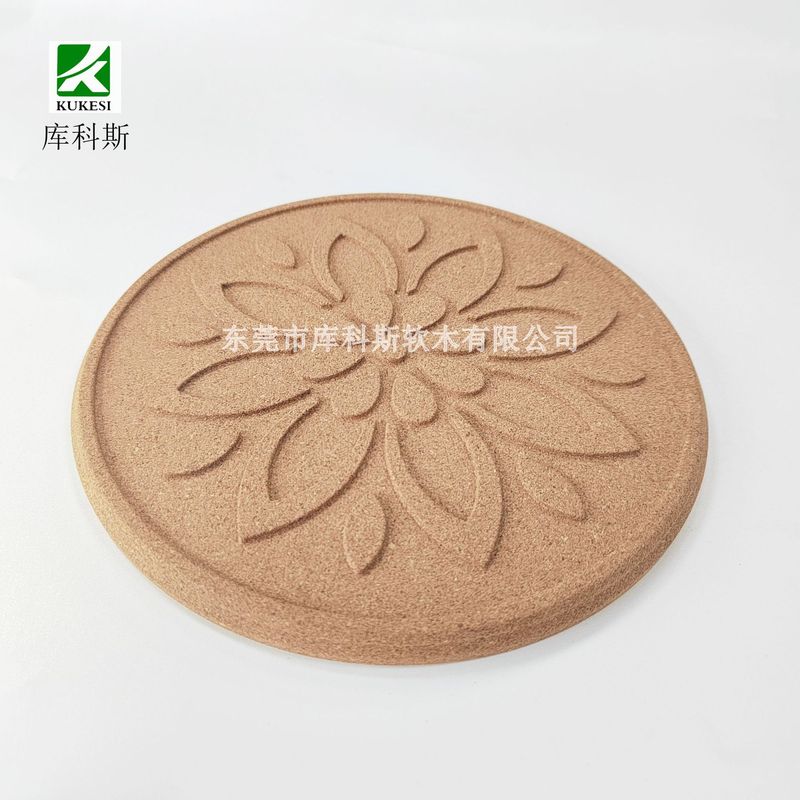 天然防滑隔热圆形软木杯垫软木锅垫隔热餐垫碗垫锅垫批发可印LOGO|undefined