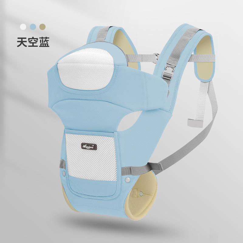 工場の現物の赤ちゃんの腰の腰掛けの赤ちゃんの背もたれの四季の多機能の通用する子供の神器を抱いています。