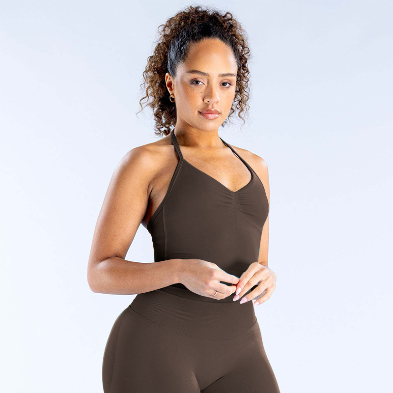 Mocha brown [halter long style]