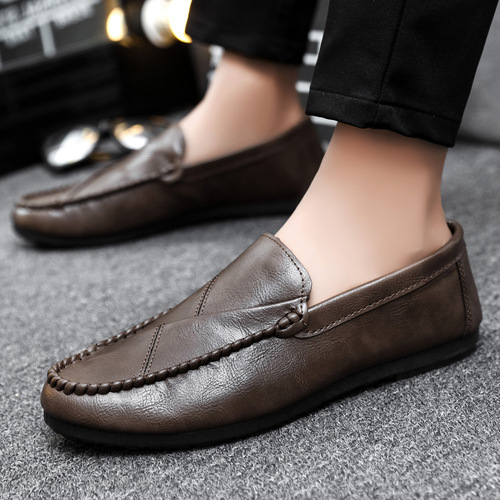 Lazy spring  slip-on loafers British trendy bean shoes men's Korean version breathable new casual fashion