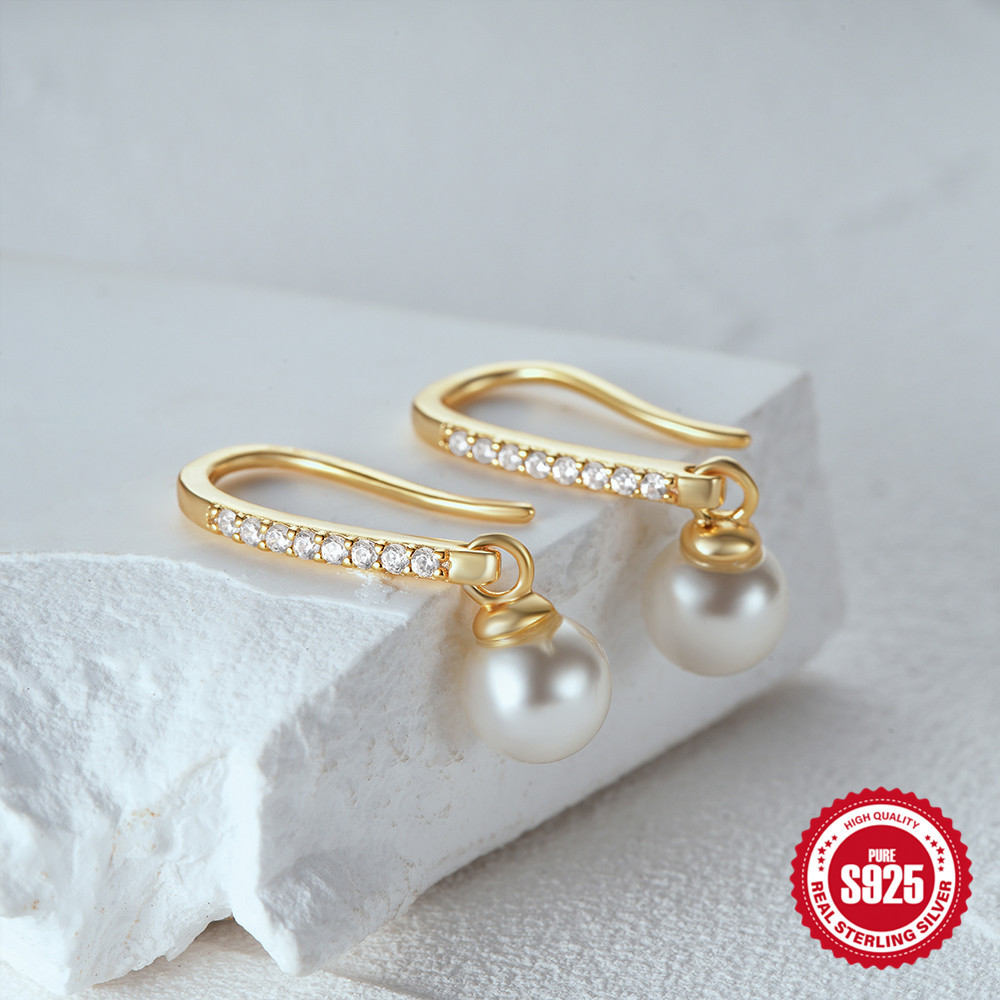 1g Weight 925 Sterling Silver Ear Needle Material 18K Gold Plated Plating Material Drop Earrings Classification 1 Pair Quantity Date, Tea Party Occasion 925 Sterling Silver Material Geometric Pattern All Seasons Season Women's Gender Elegant, Simple Style Style 1 Pair 18K Gold Plated 925 Sterling Silver 925 Sterling Silver Earrings Geometric Drop Earrings 41